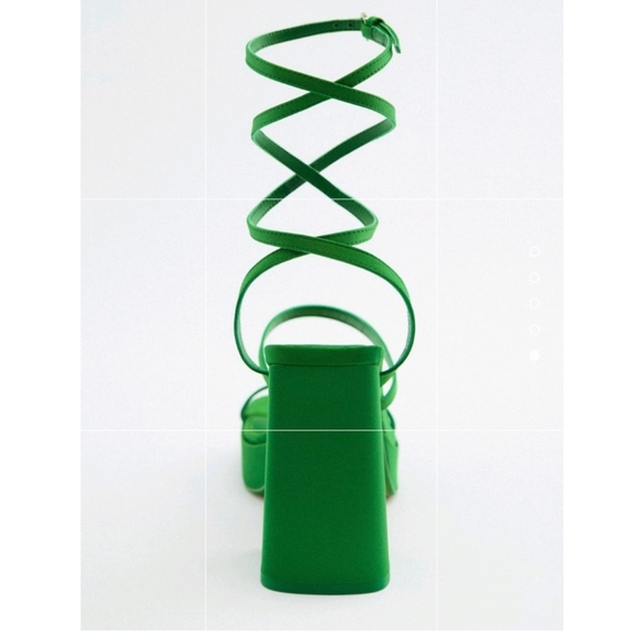 NWT Zara strappy chunky platform heels 👠 💕 - Picture 5 of 11